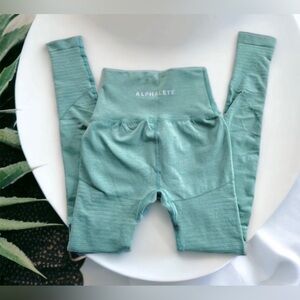Alphalete OG revival leggings in jade green XS